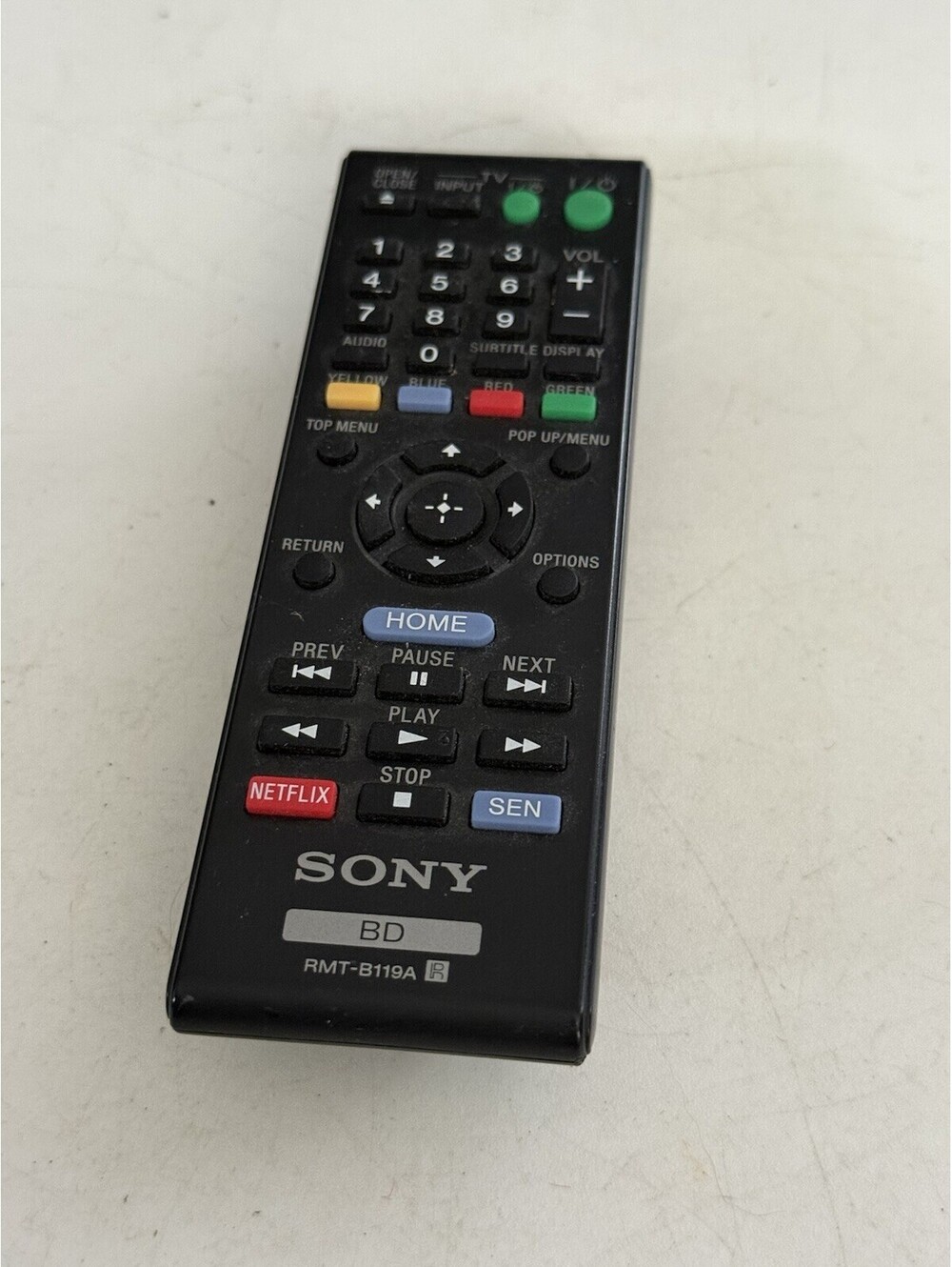 Sony RMT-B119A Remote Control For Blu-ray Player Original